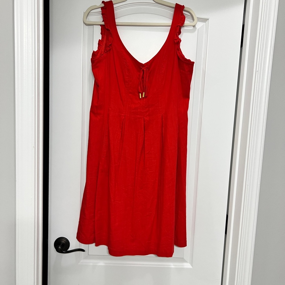 Elegant Red Sleeveless Dress